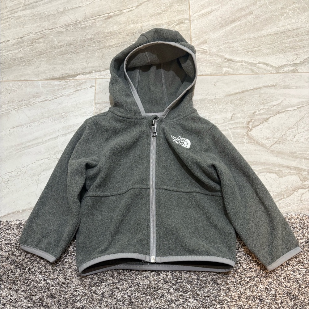 EUC THE NORTH FACE Glacier Full Zip Hoodie (Infant) Baby Boy  6-12m Jack…